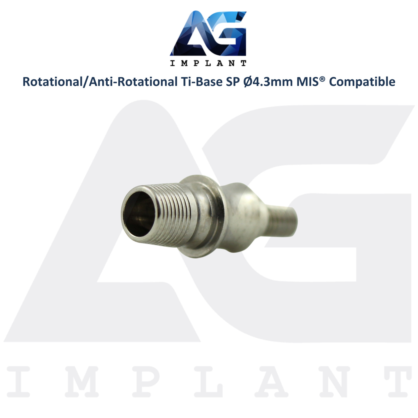 x5 MIS® Compatible Tibase Anti-Rotational/Rotational Ø4.3mm Standard Platform