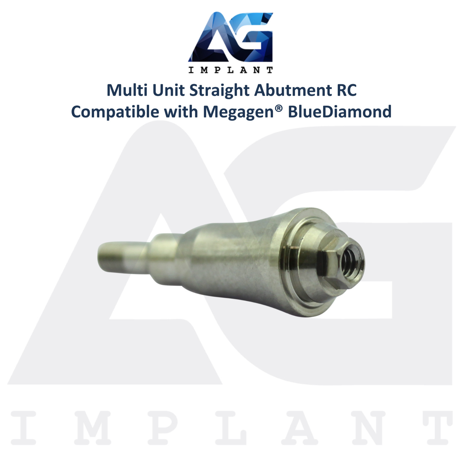 10 Straight Multi Unit Prosthetic RC Compatible with Megagen® BlueDiamond