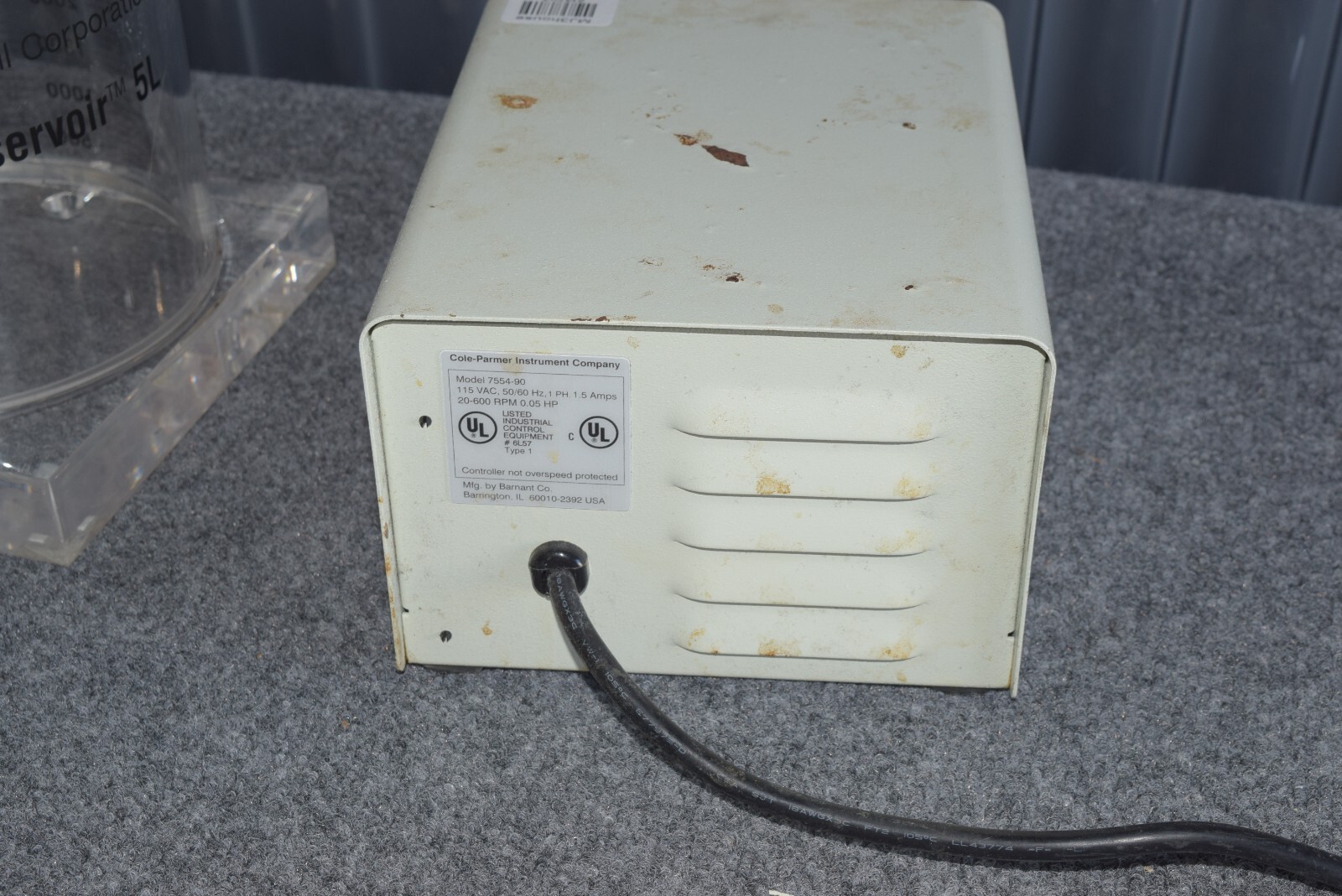 Pall Life Sciences ULTRARESERVOIR TM 5L w/Masterflex L/S Pump #213703-AY6