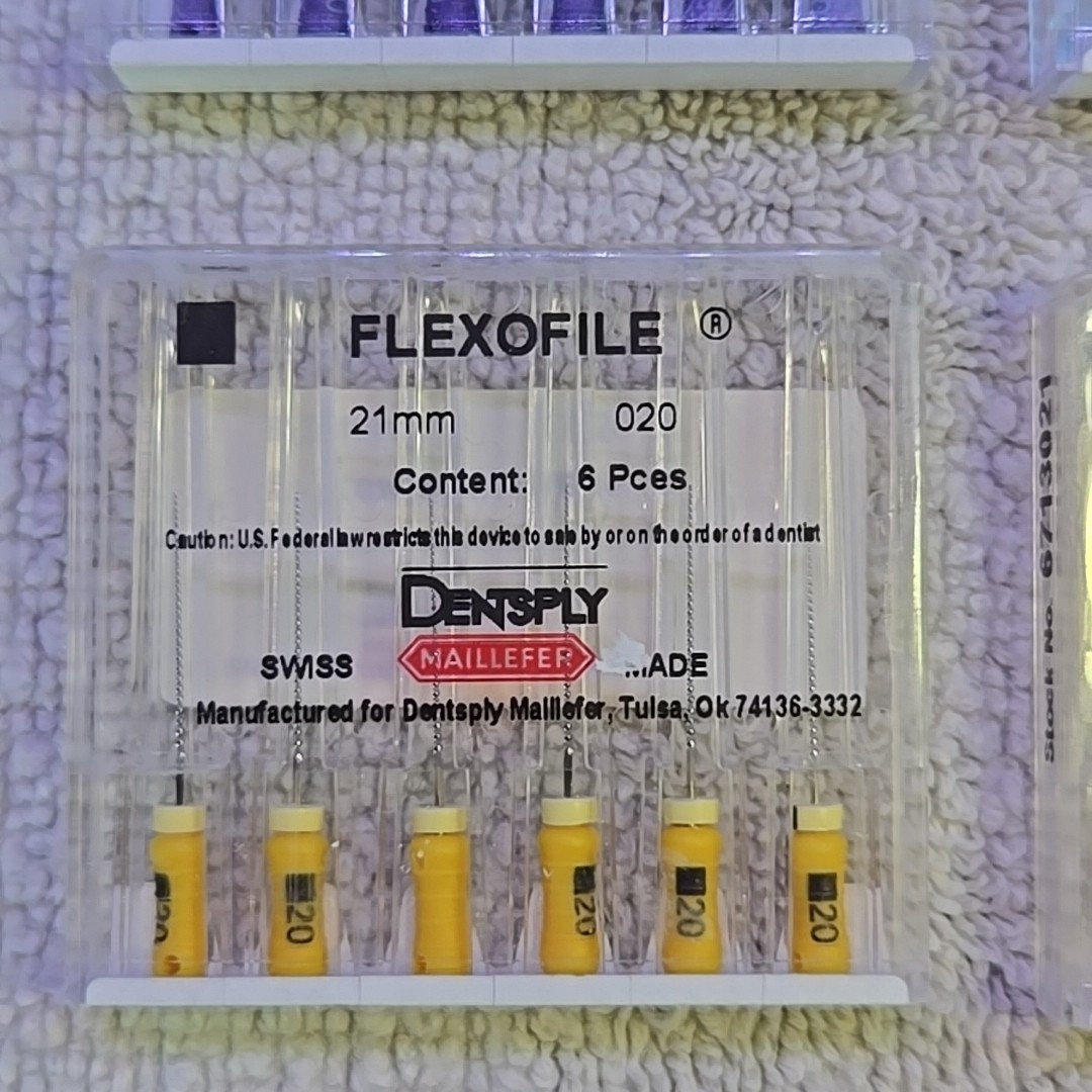Dentsply Flexofile Endo 21mm 6 SIZES 010 015 020 025 030 035 Sealed **LOT 1**