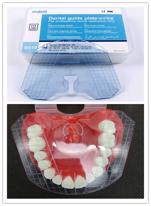 10Box Dental Guide Template Plate For Complete Denture False Teeth Arrangement