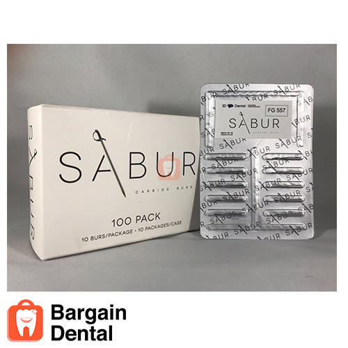 Dental Carbide Burs SABUR FG 557 10 pcs – 100 pcs USA