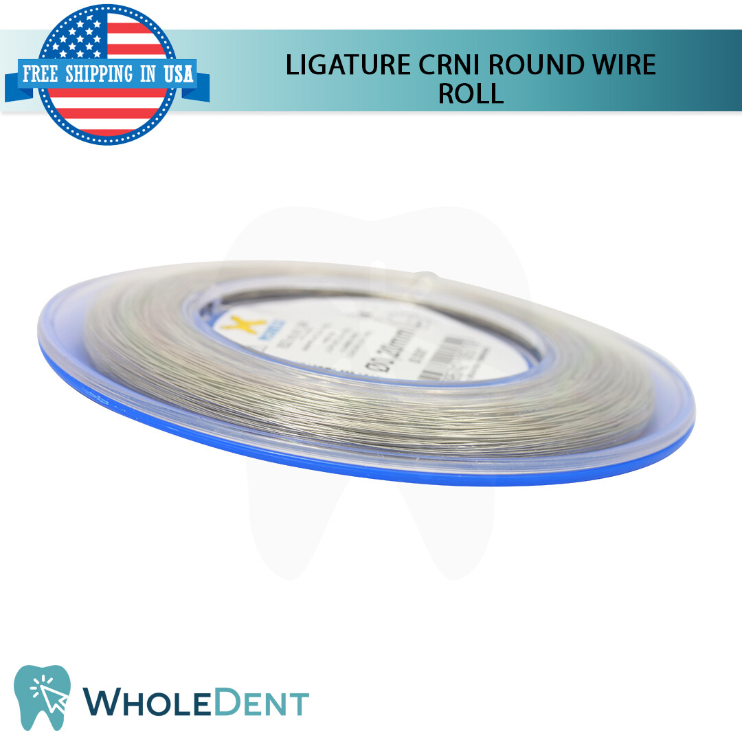 Orthodontic Dental CrNi Ligature Round Wire Roll Stainless Steel .20mm /.008″