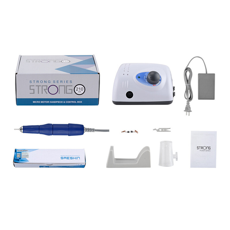 Lab Micromotor Strong 210/105L 35K RPM Nail Art Manicure Pedicure Machine