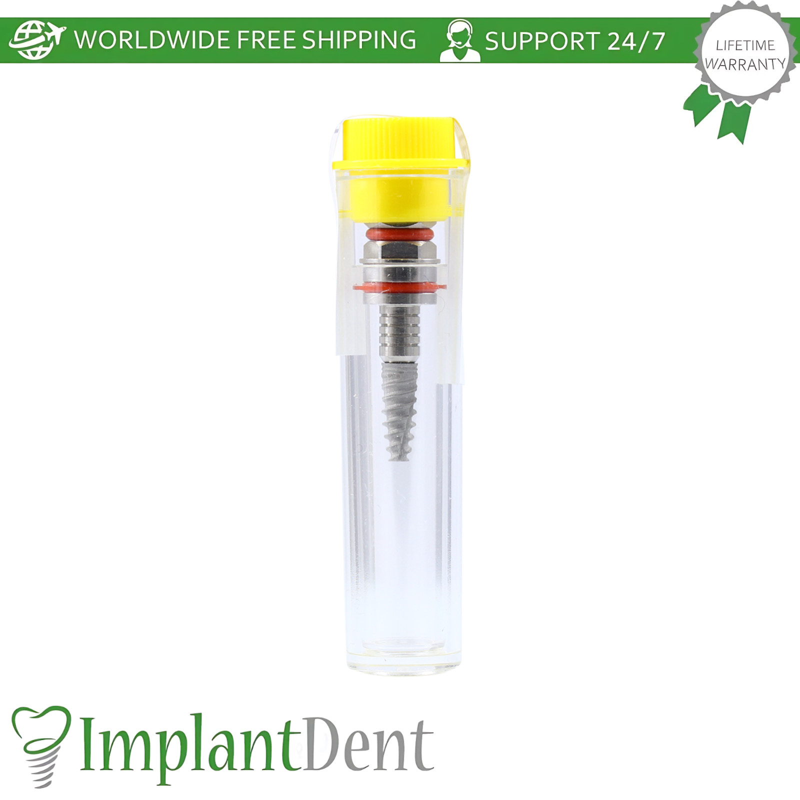 10x CNP Conical Hex 2.25mm Dental Fixture and Straight Prosthetic NP Ø3.5mm