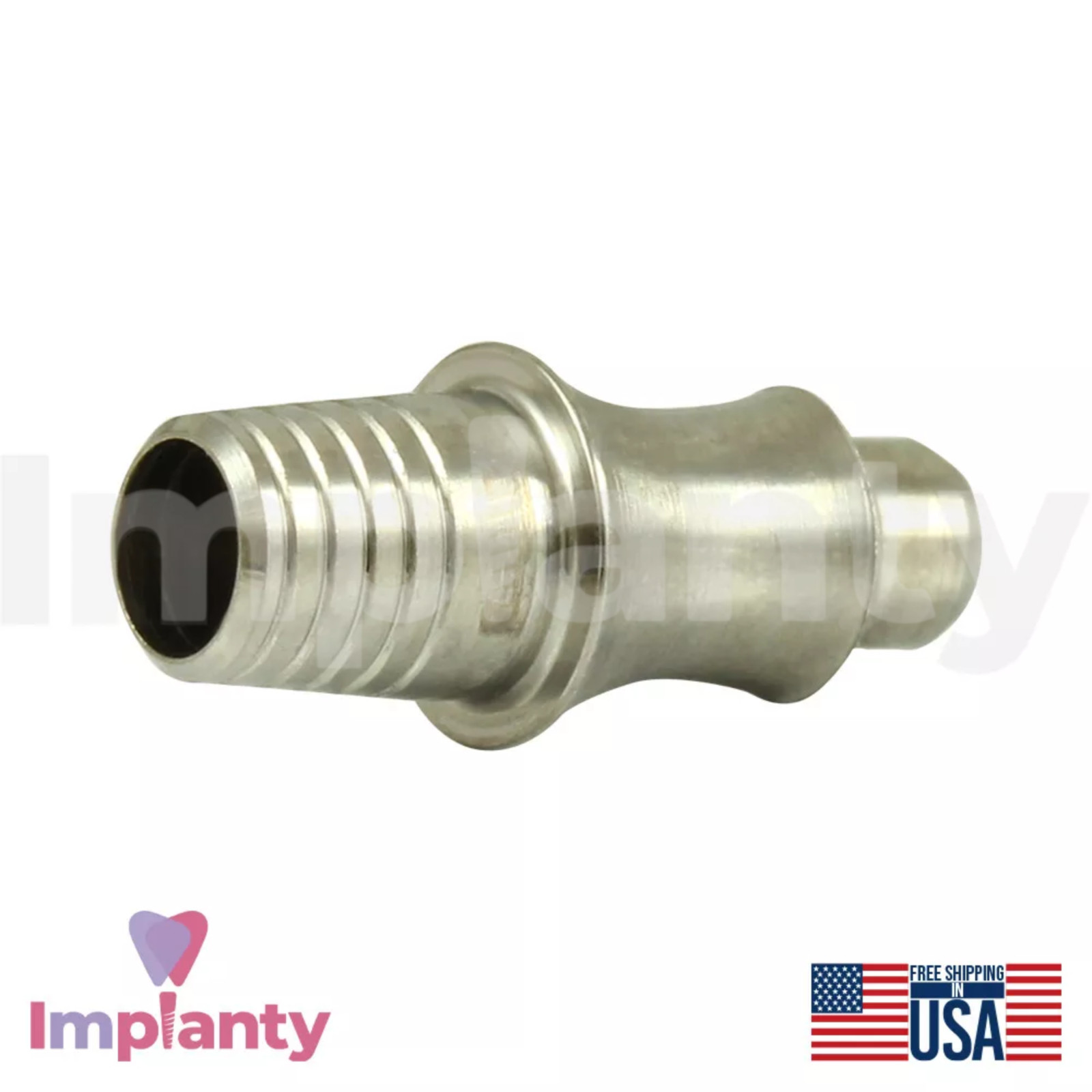 5x GDT Dental Rotational Concave Titanium Base Ø4.8mm Diameter Int Hex 2.42mm