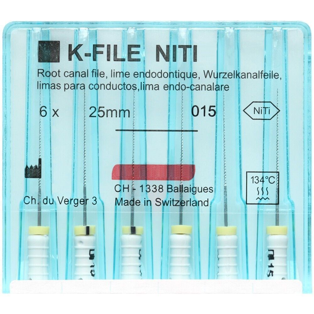 10 Packs 21/25/31mm Dental K-FILE NITIFLEX NiTi Flexible Endo Root Canal K Files