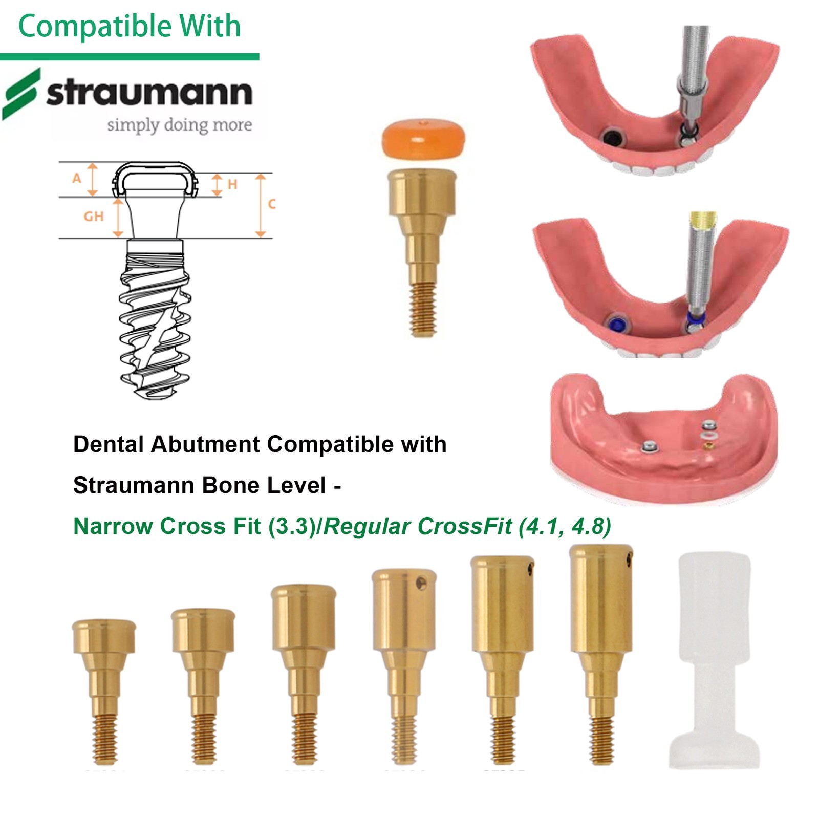 ZEST Legacy Locator Overdenture Abutment Hiossen Nobel Straumann Zimmer Neodent