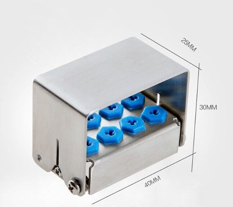 8/12/30 Holes Dental Disinfection Box Implant Drills Bur Organizer Holder Block