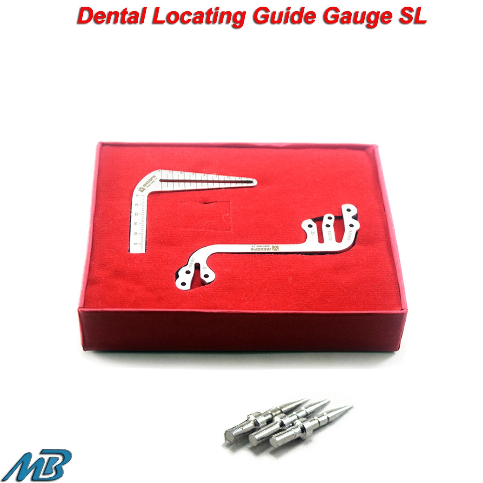 Surgical Implant Parallel Pin Guide Dental Depth Pin Locator Drilling Gauge S+L