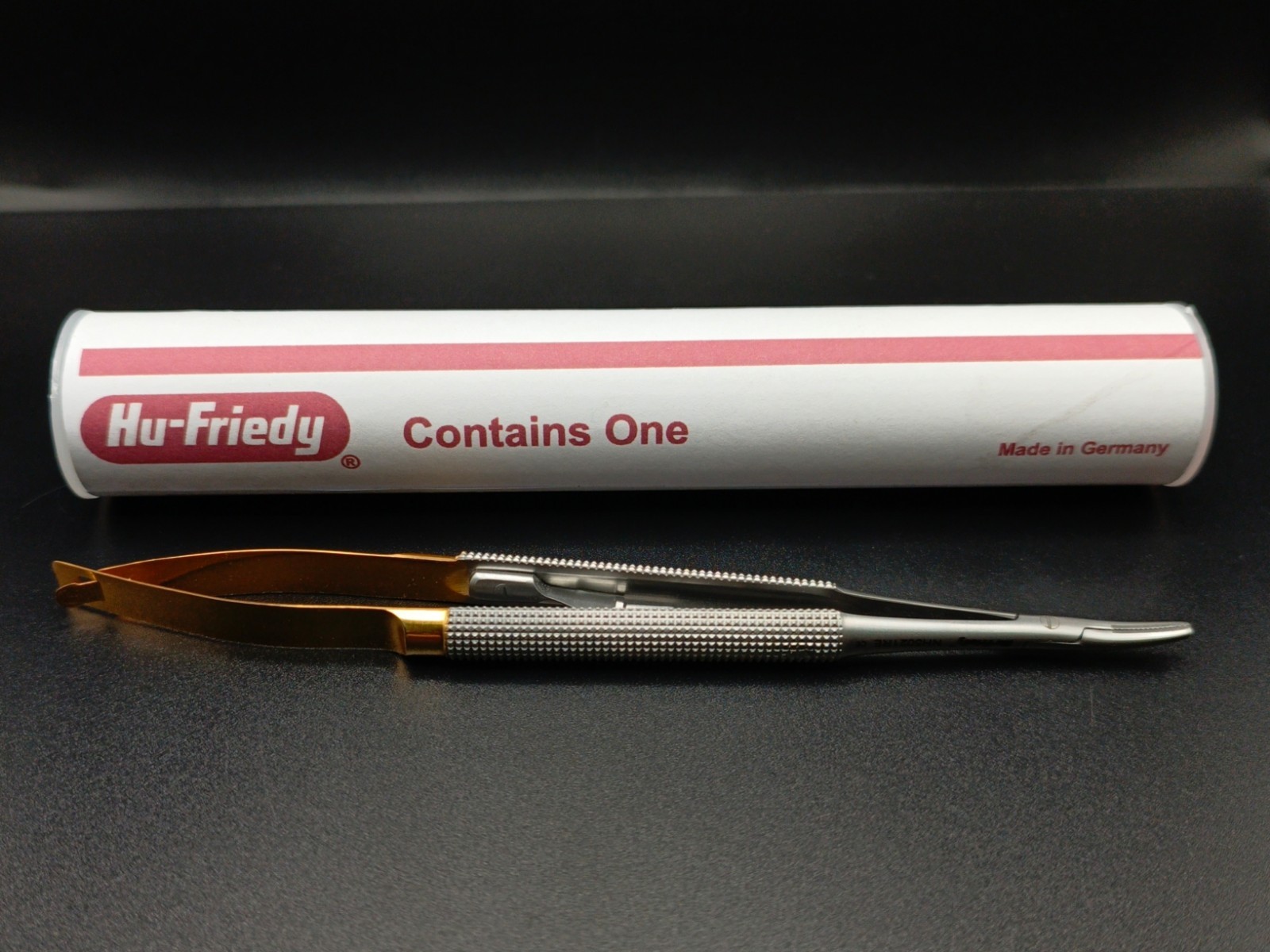 Hu-Friedy Curved Castroviejo Perma Sharp™ Needle Holder, 14 cm (5.5″) NH5021RC