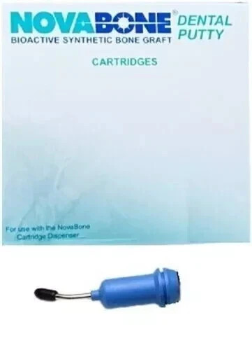 Novabone Putty Bioactive Synthetic bone graft 1 Cartridges .25 cc X 4 (FREE SHIP