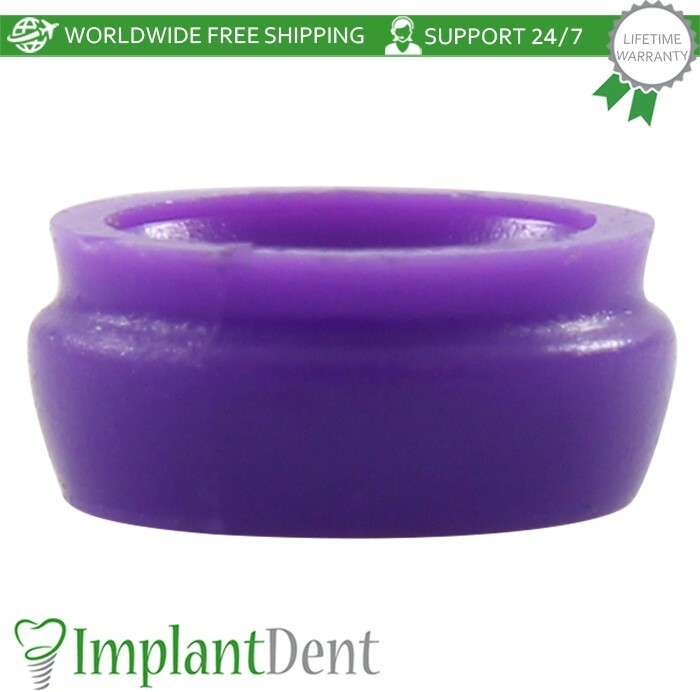 100x Dental Hard Silicone Cap Violet Insert For Loc Low Attachment System 2.7kg