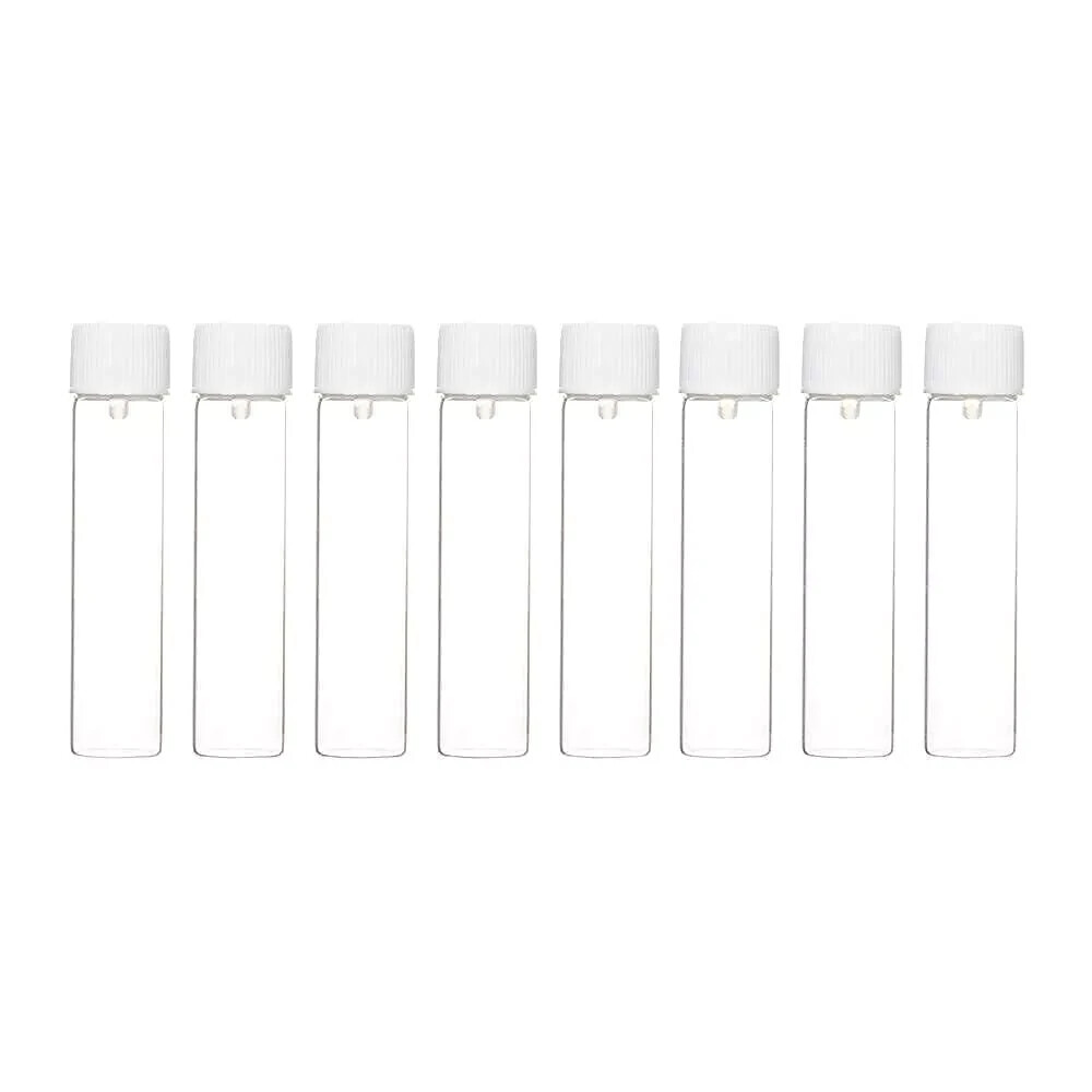 1Dram 5ml Glass Vial Or Homeopathy Bottles 144 pcs sample storage vials with Scr
