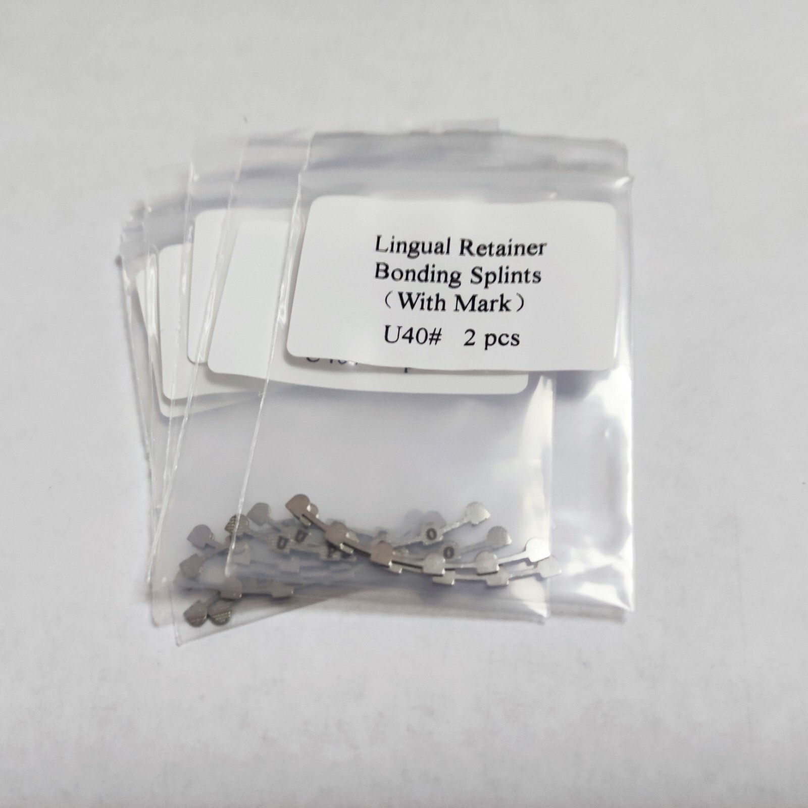 10 Packs 20Pcs Orthodontics Lingual Retainer U40 Mesh Base With Mark 2pcs/pack