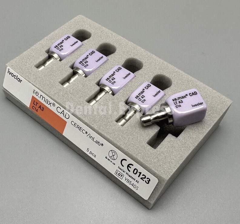 IPS E.MAX Dental Glass Ceramic Lithium Dislicate Blocks CEREC Emax CAD Block