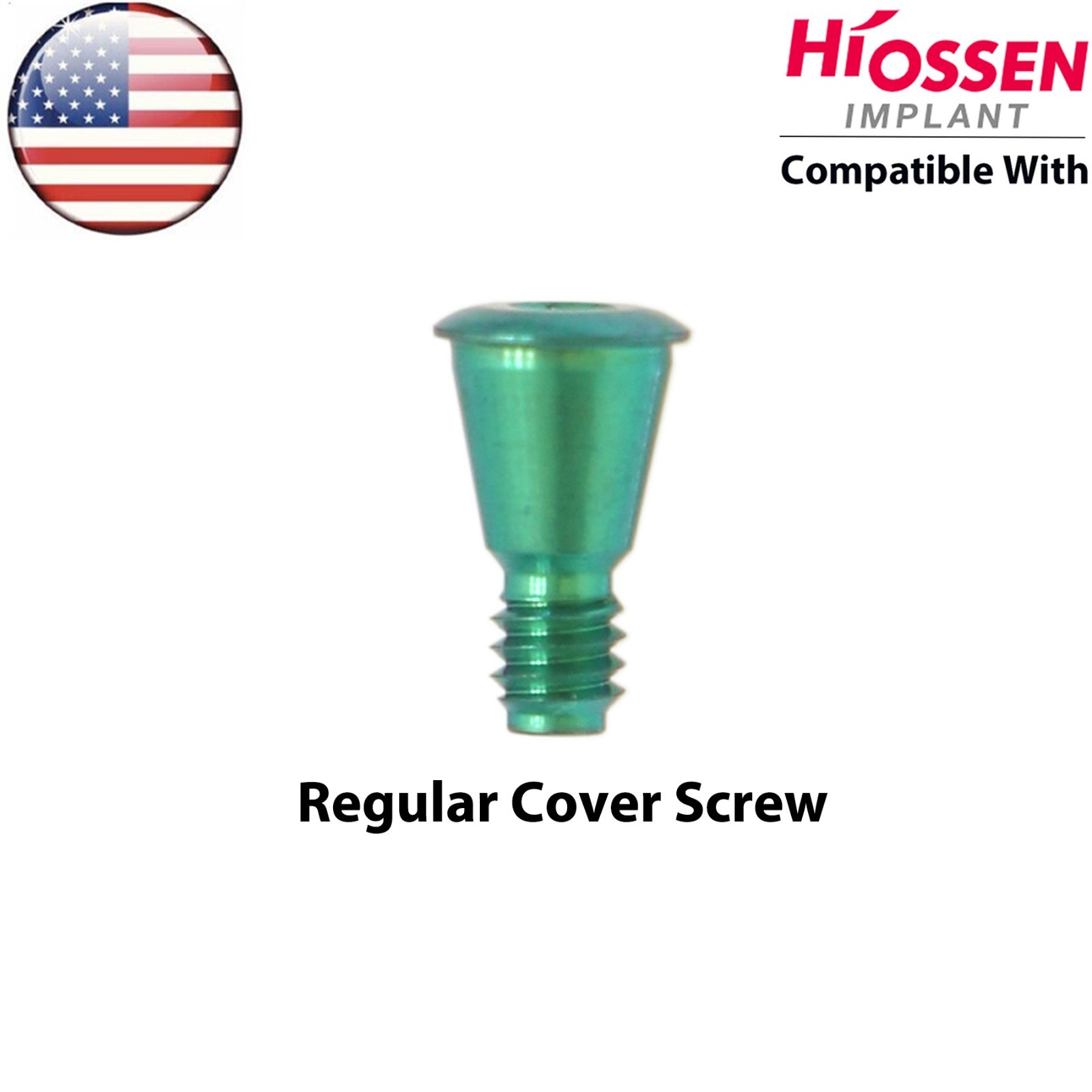 US Dental Cover Screw Healing Closure Cap Fits Hiossen/Nobel Active/Straumann