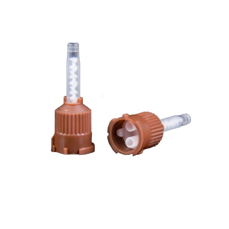 Dental BROWN MIXING TIPS for Core Bulid up Material & Temporary Cements 50 pcs