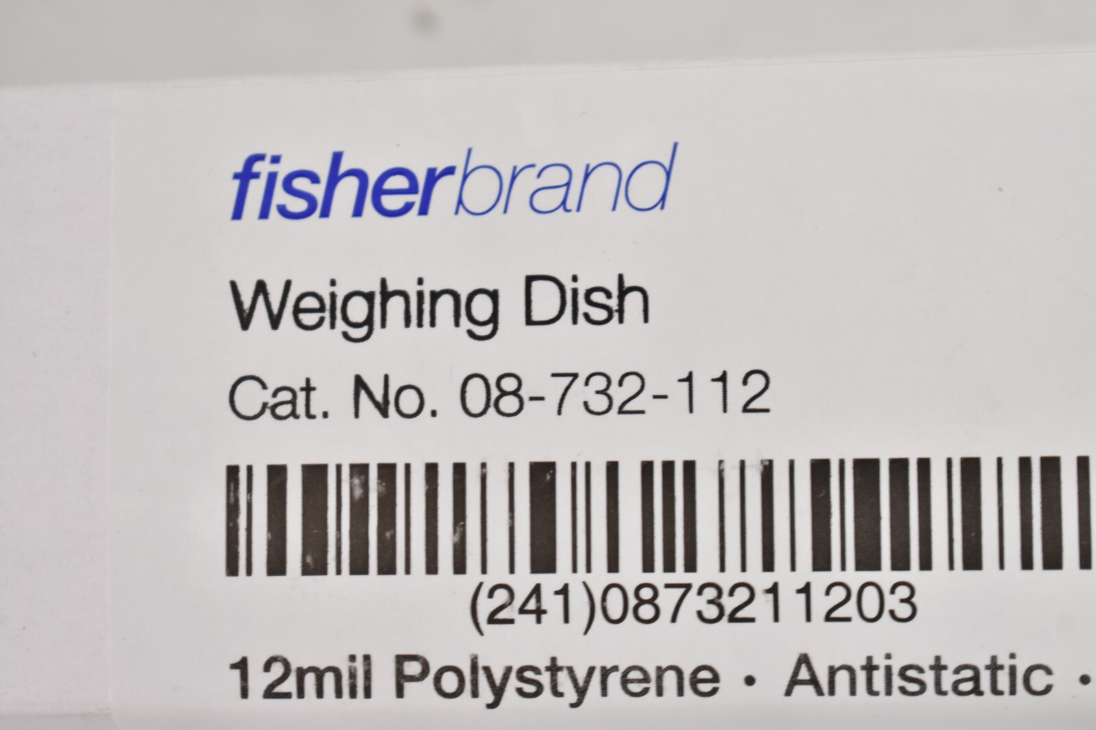 Fisherbrand Polystyrene Antistatic Weighing Dishes 12 Mil 500 Pack Disposable