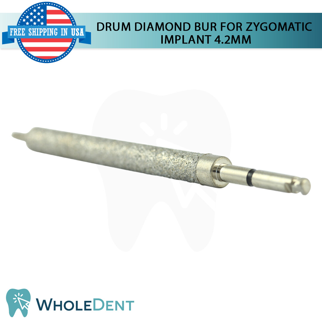 Zygomatic Im plant Diamond Drum Bur Ø4.2 Groove Preparation Dental 30mm Drill