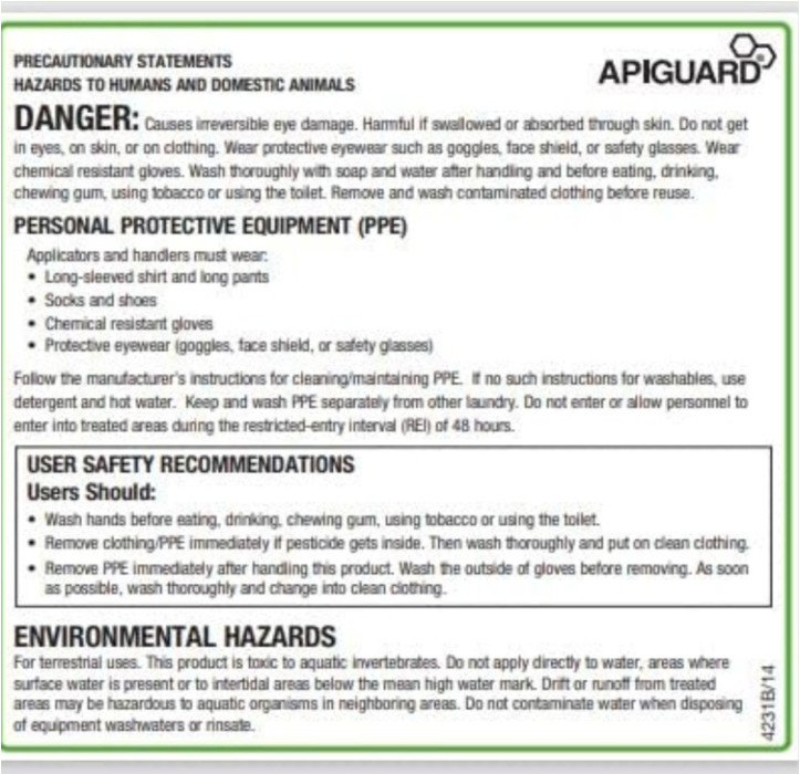 Apiguard ONE Box of Ten 50g Trays – Treatment for Bees
