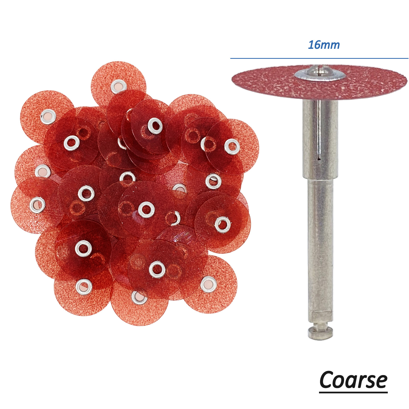 Dental Composite Finishing Polishing Discs SOFLEX 16mm / Mandrel