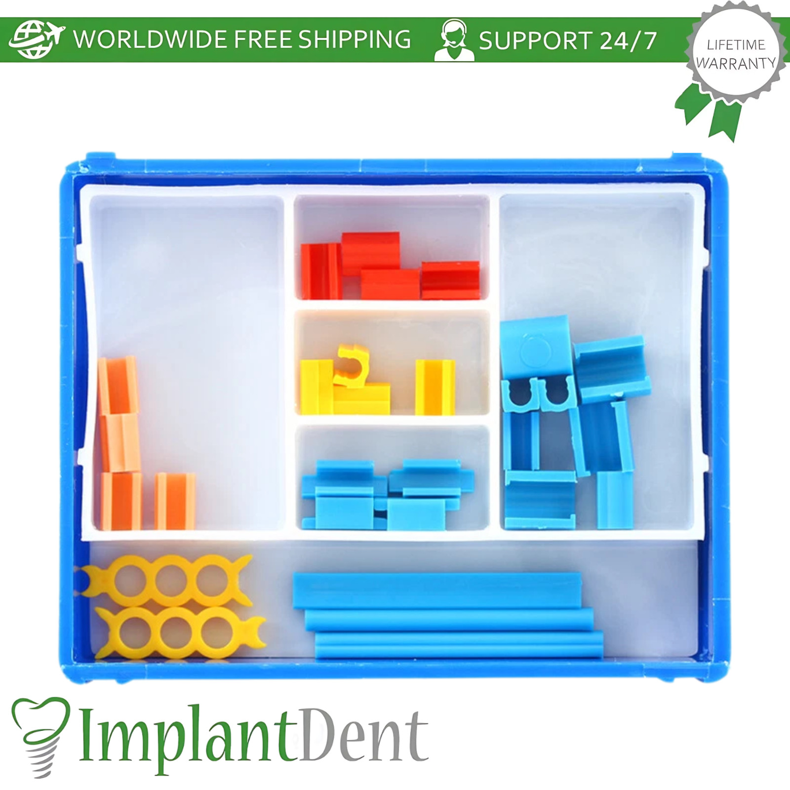 OT Multiuse Bar Overdenture Attachment Dental Kit Dentistry Castable Connector