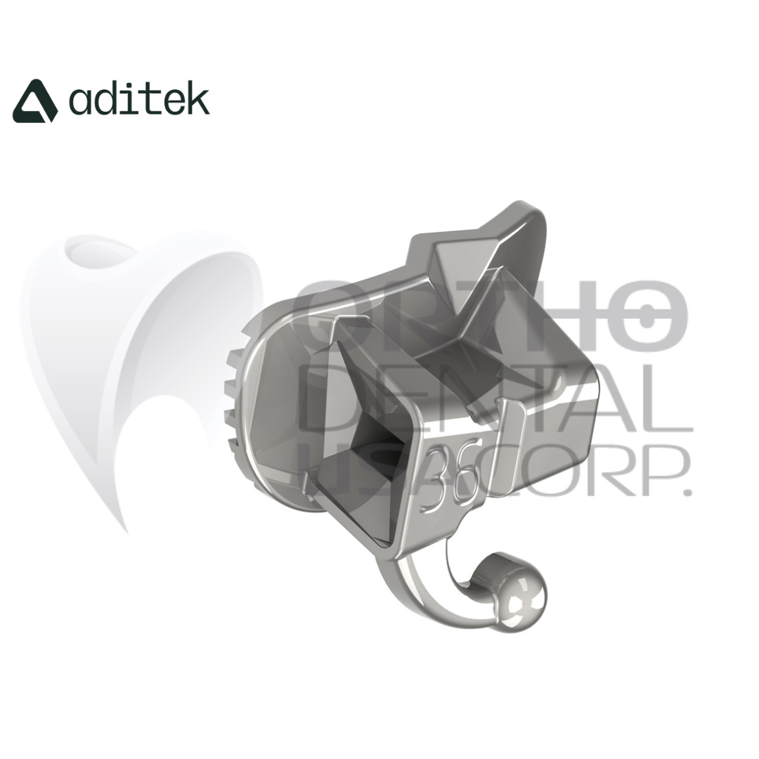 Buccal Tube Sgl Non-Conv Bond S Anatomic Base 022 Roth UL6/7 -10°T 8°O w/10 Adit