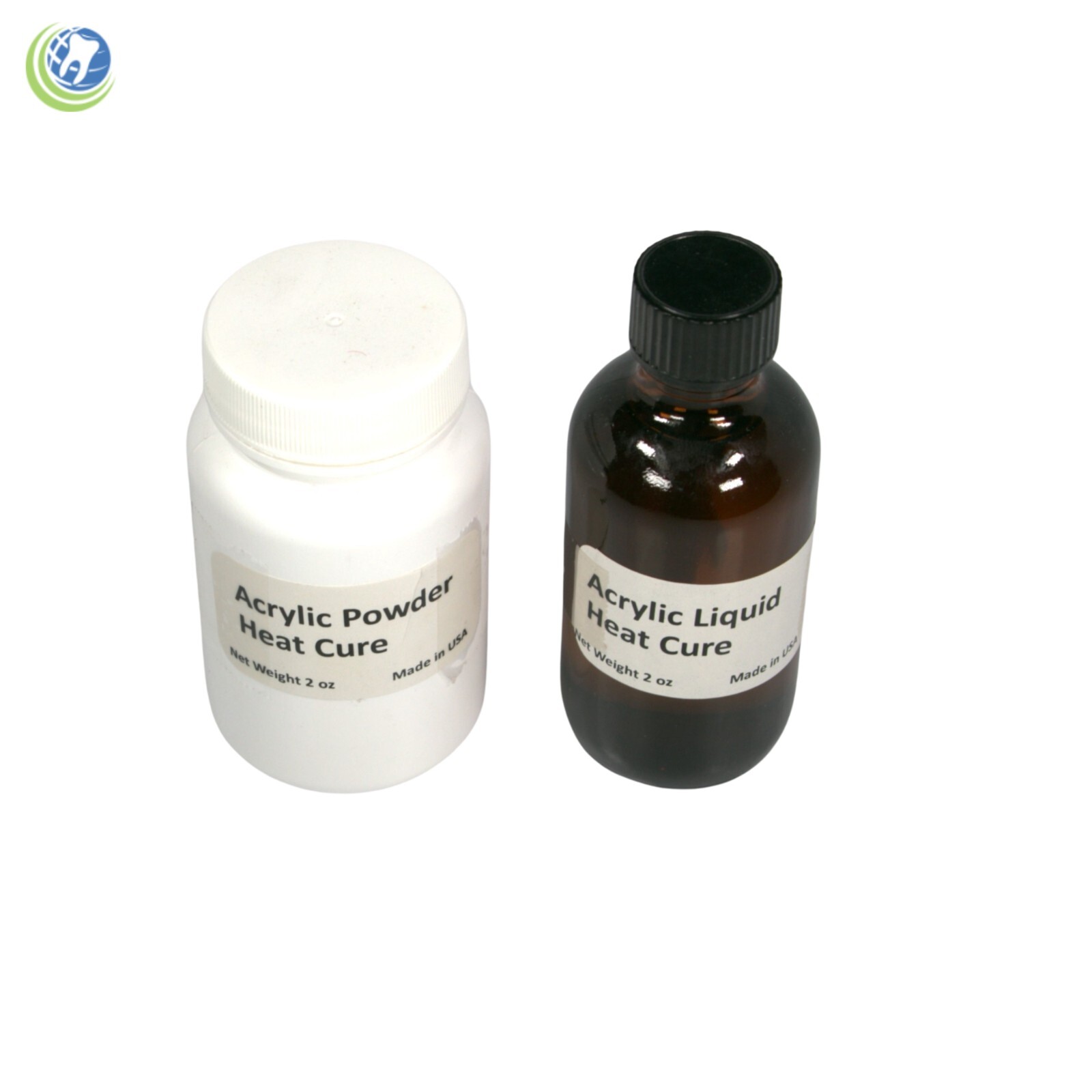 Dental Lab Dentist Heat Cure Curing Acrylic MINI KIT Light Pink Veined 2oz:2oz