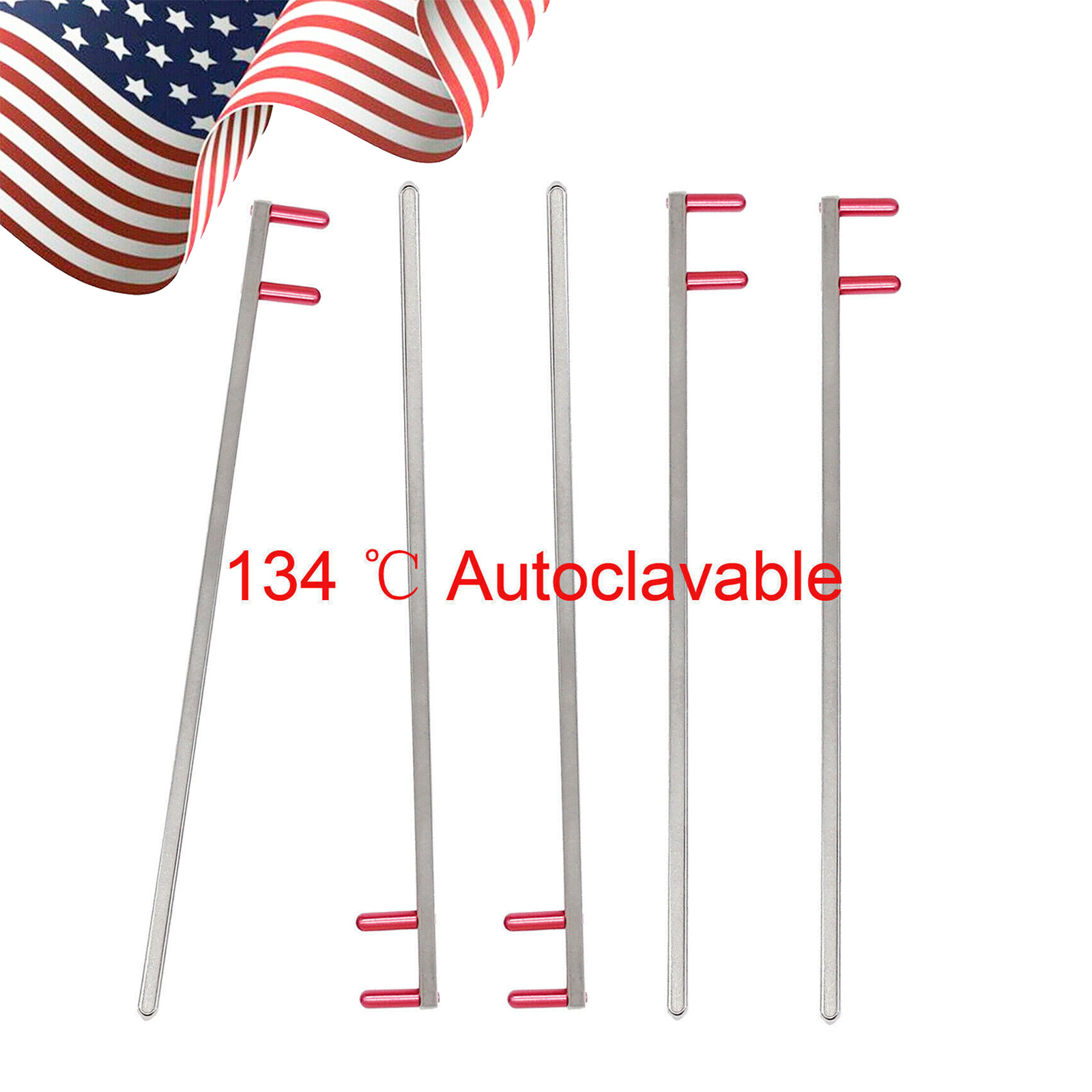 USA 1-20 Dental XCP X Ray Holder Bite Bitewing Indicator metal bar Arm Red 134 ℃