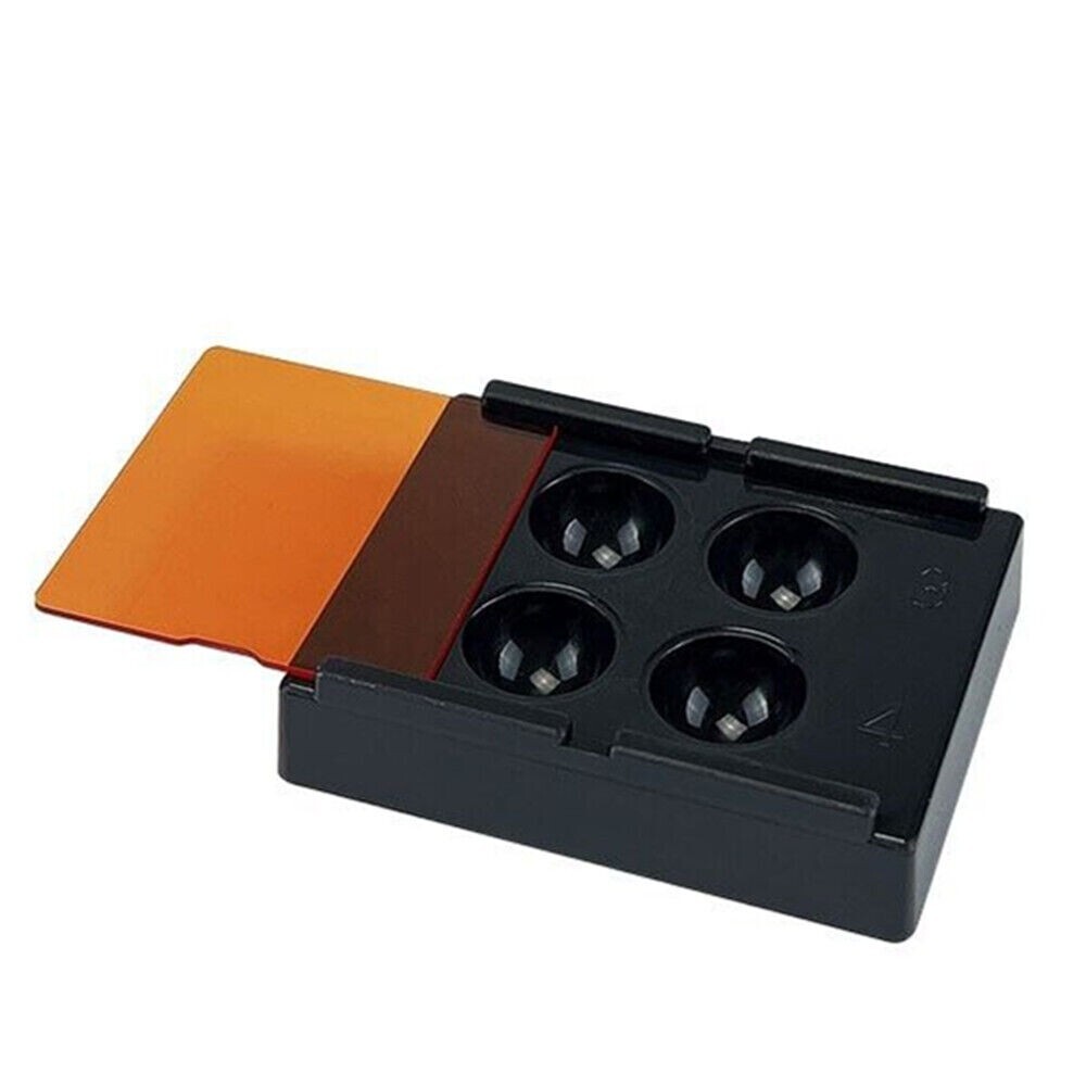 Dental Veneer Storage Box Teeth Patch Shading Light Retainer Molar Box 4 Holes