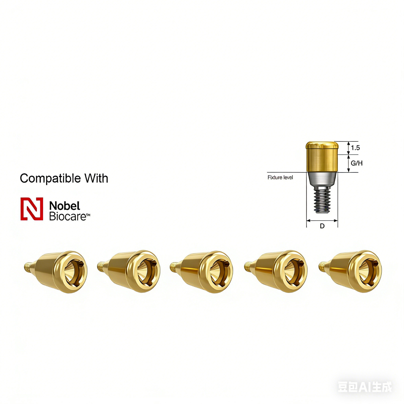 US Zest Locator Anchor Abutment Compatible NobelActive Conical Connection NP/RP
