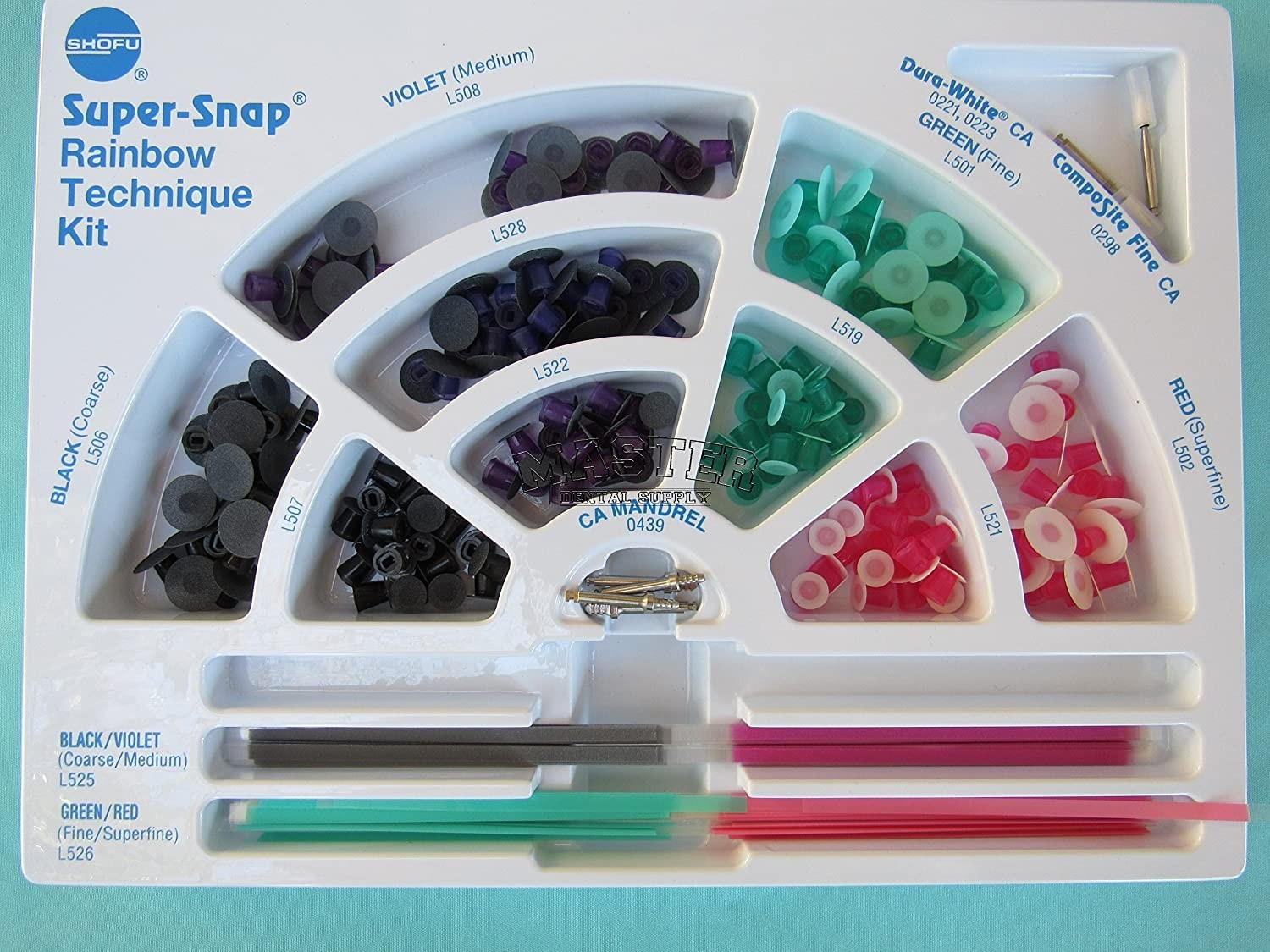 SHOFU JAPAN SUPERSNAP Rainbow Technique Composite Finishing & Polishing System
