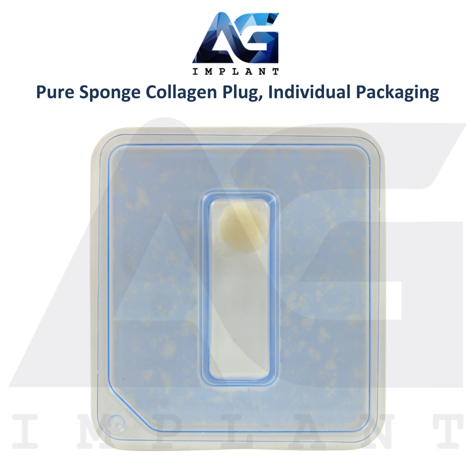 Dental Pure Collagen Sponges 10 Individually Packed Plugs Sterile Void Filling
