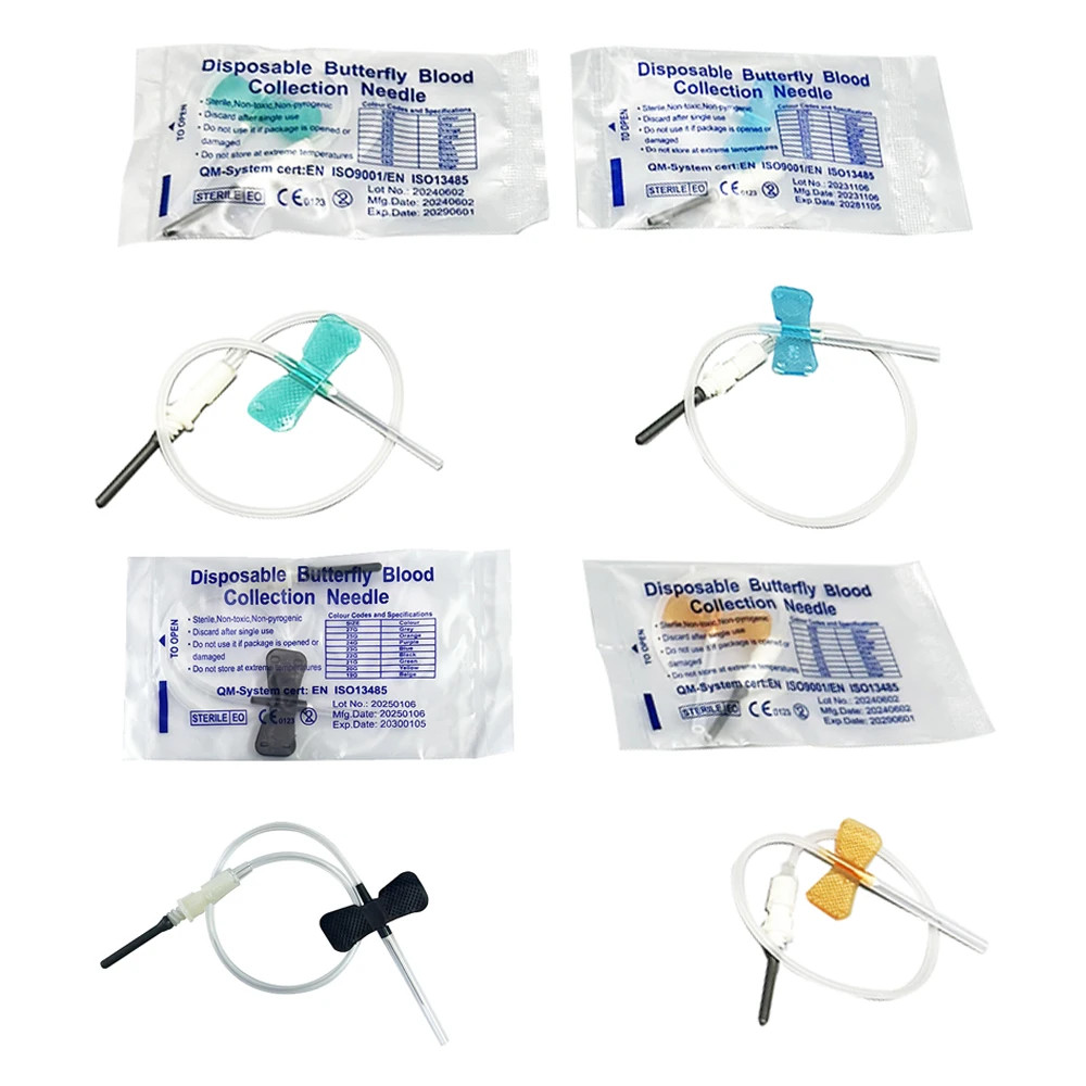 Advanced Safety Butterfly Needle with Luer Adapter Separable, 21/23/25G, 50/pack