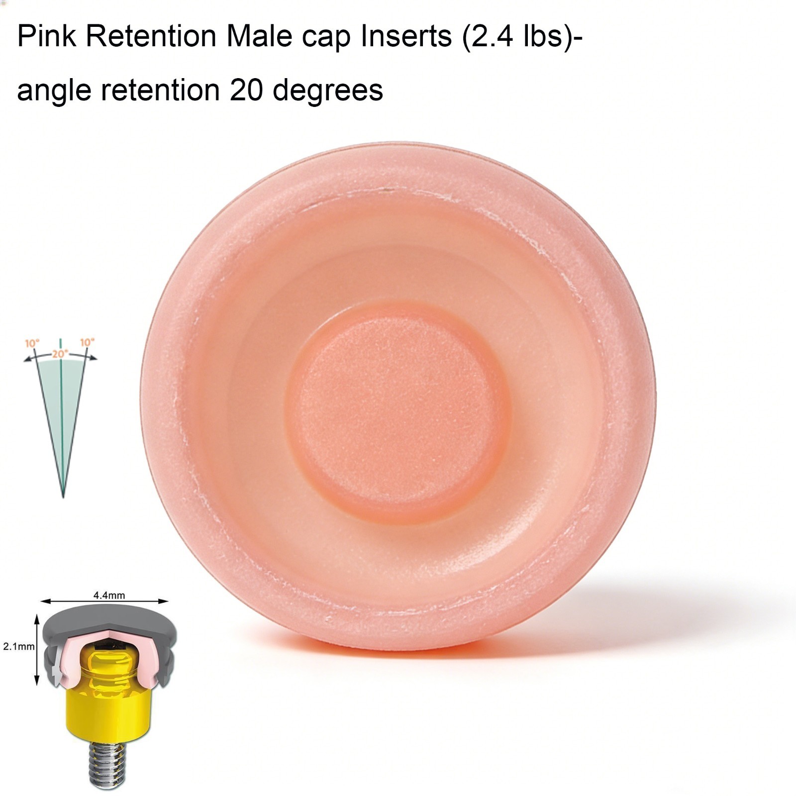 US Dental Overdenture repairs Replacement locator Male Implants Cap Inserts Set