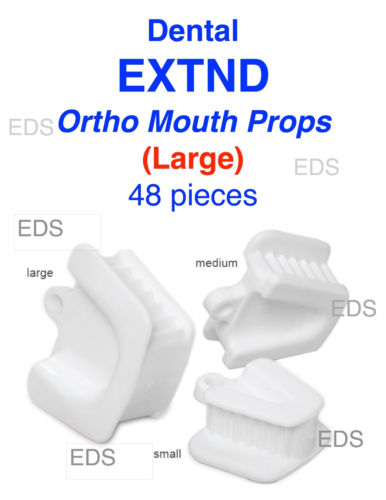 Dental Ortho Piercing Disposable Mouth Props Bite Blocks 48 pcs ( Adult Large )