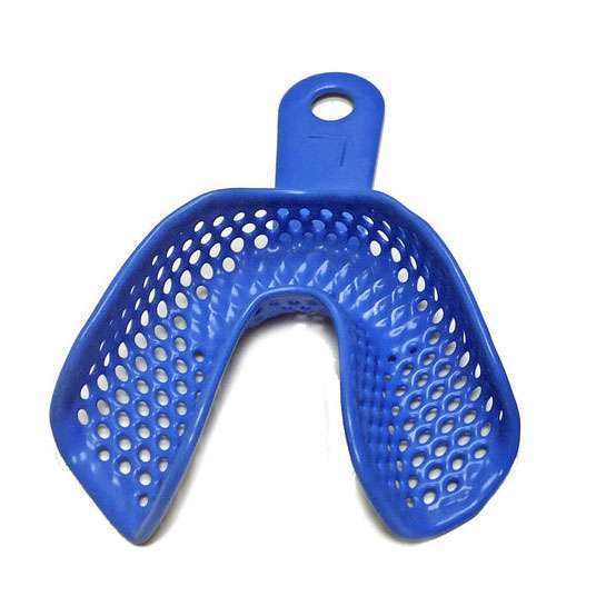 BTray Metal Perforated Impression Trays, Large Lower Arch, 12/Pk.