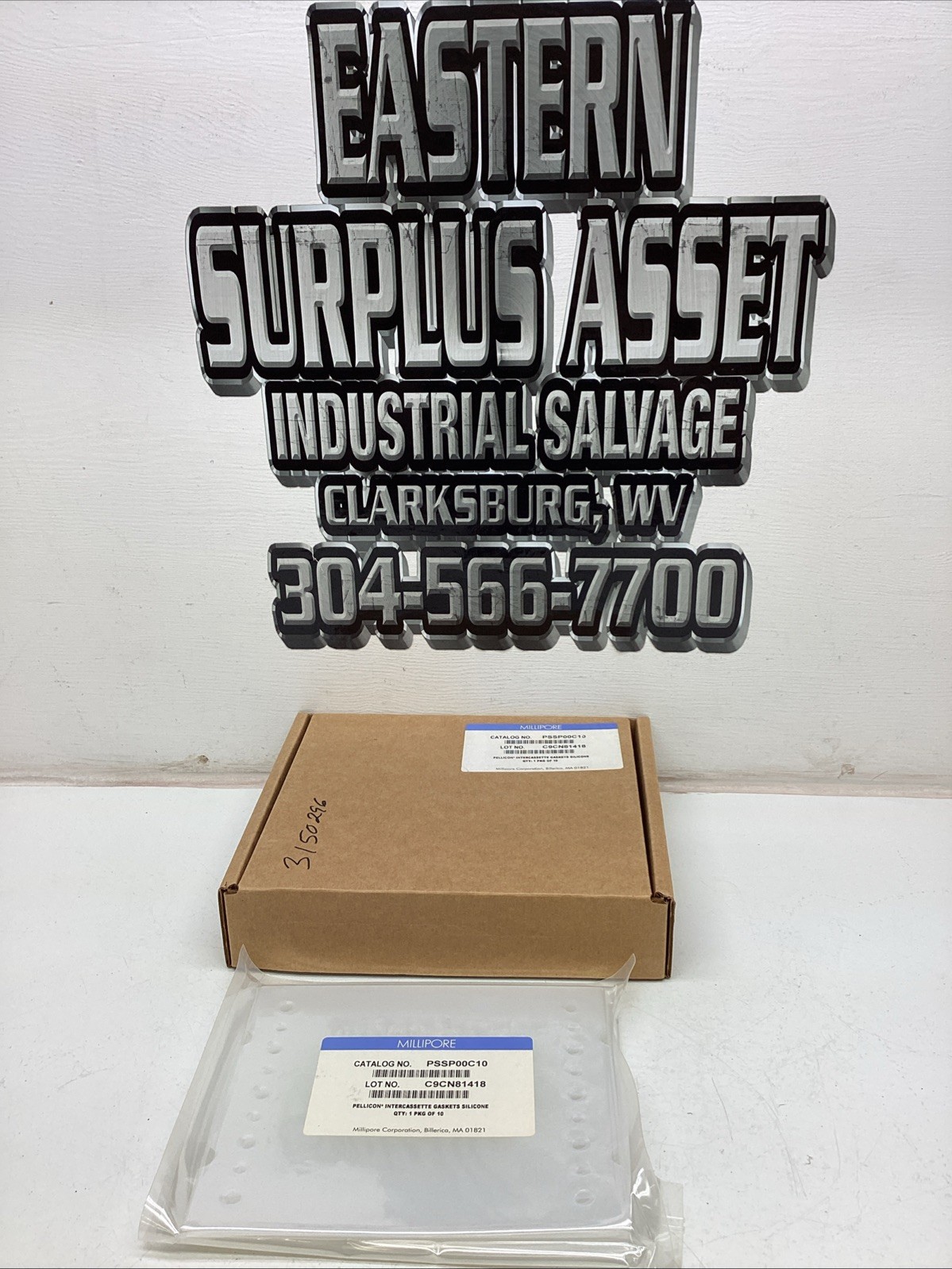 Box Of 10 Millipore Inter cassette Silicone Gaskets PSSP00C10 NIB