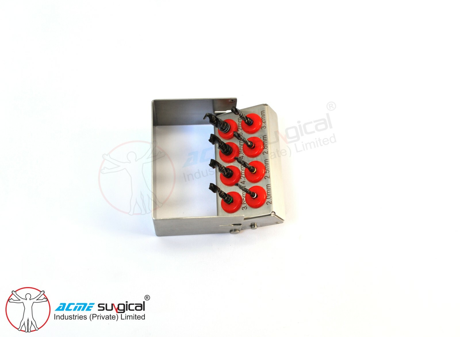8 PCs Black Implant Drills Bit Dental Tooth Bone Expander Drills Kit.