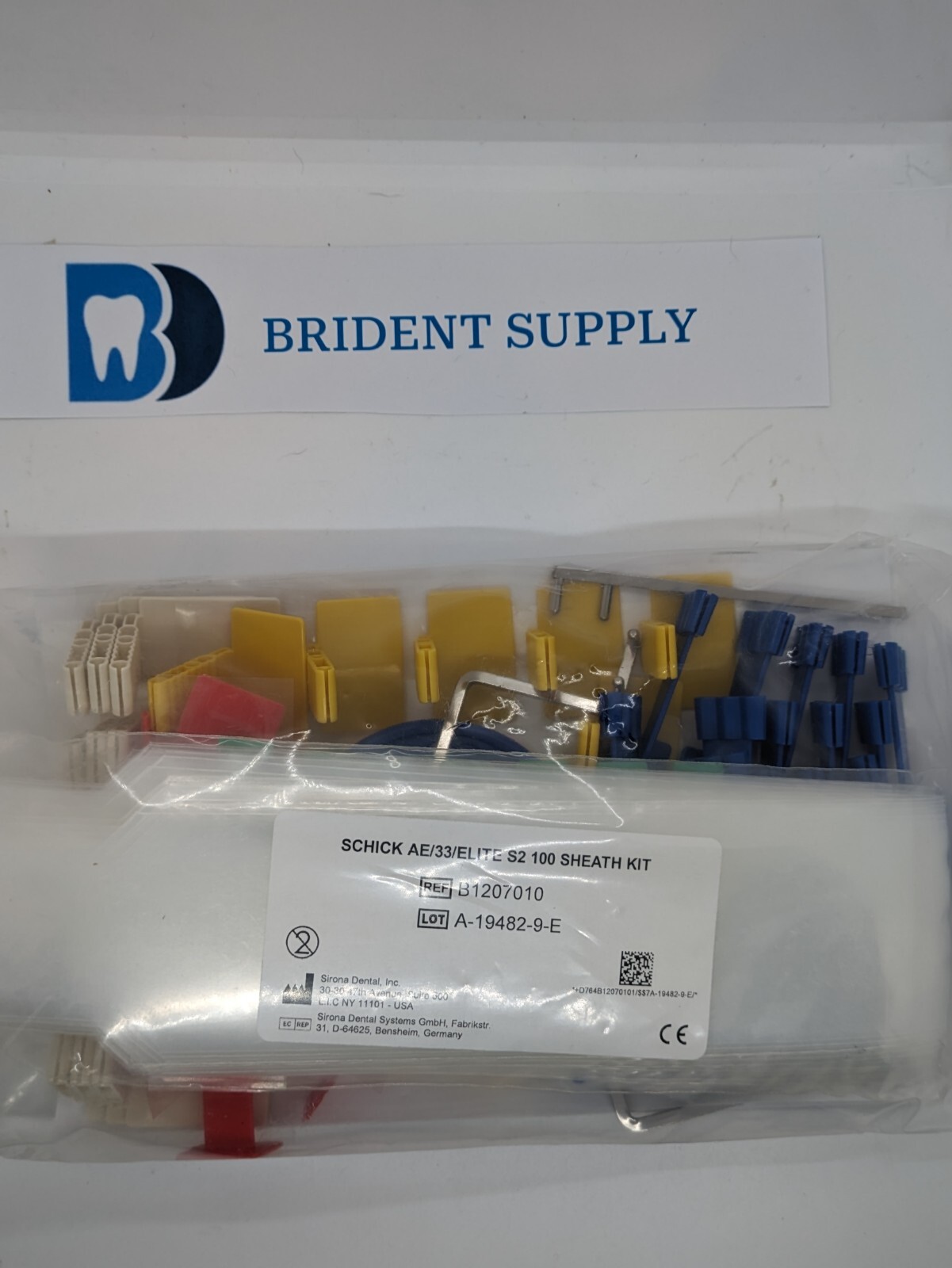 XCP Schick/Sirona Elite/33/AE Sensor Aimright Adhesive Holder Kit -w/100 Sheaths
