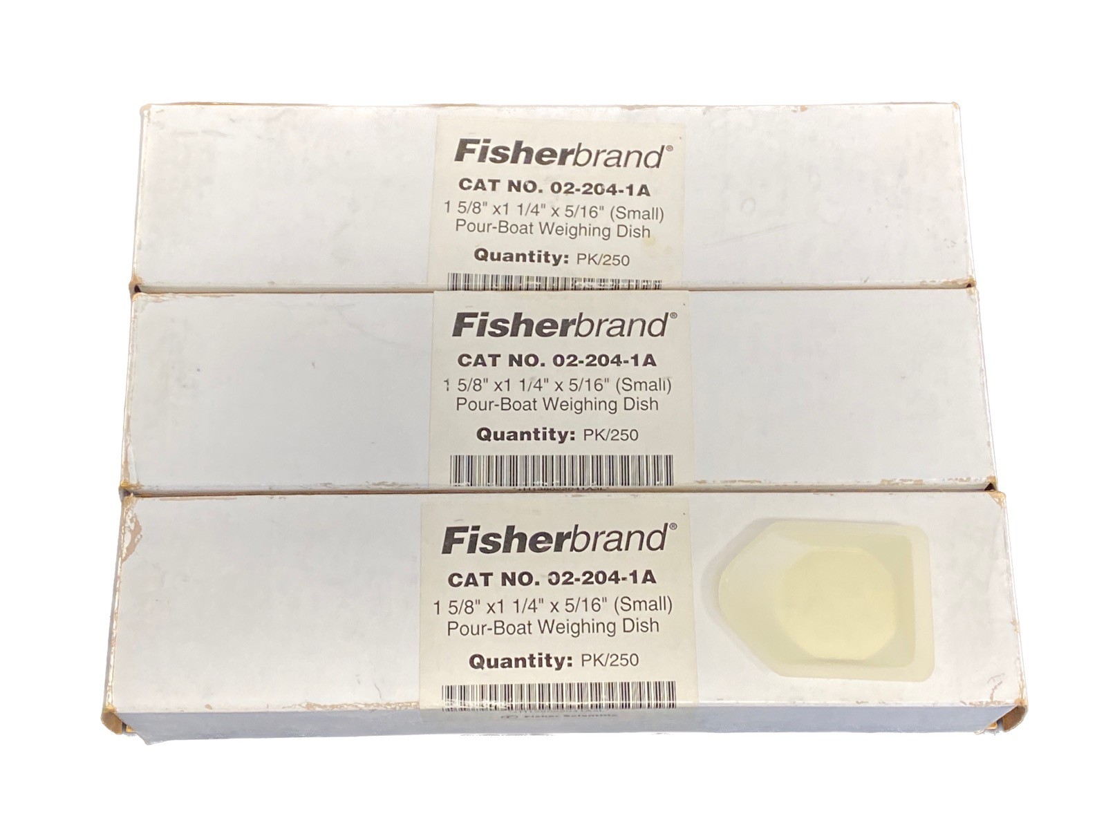 (750) FISHERBRAND PS Pour Boat Weighing Dishes 44mm x 56mm x 8mm 02-204-1A