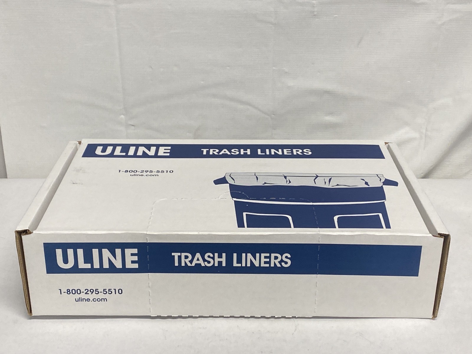 (200) ULINE 7-10 Gallon Biohazard Waste Trash Liners 1.2mil 24×23” Red S-12984
