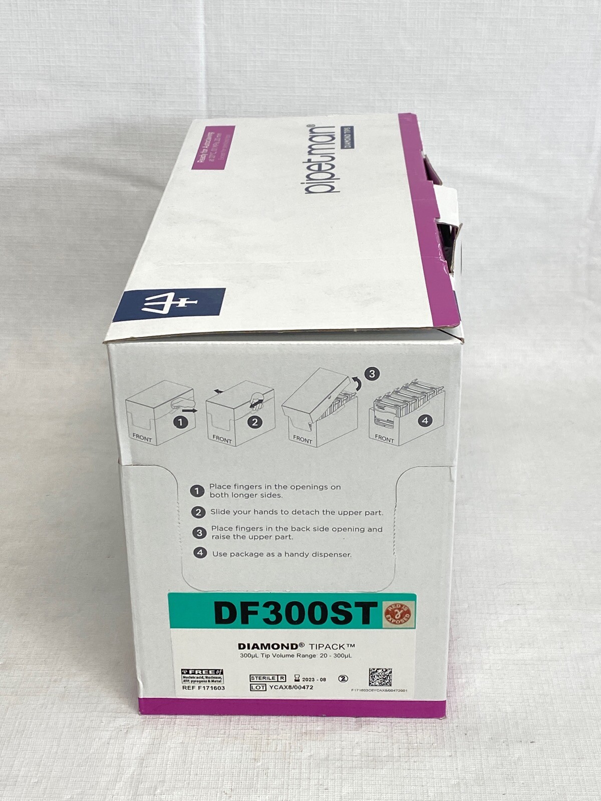 (960/Pk) GILSON PIPETMAN 300uL Diamond Filter Tipack Pipet Tips 96/Rk DF300ST