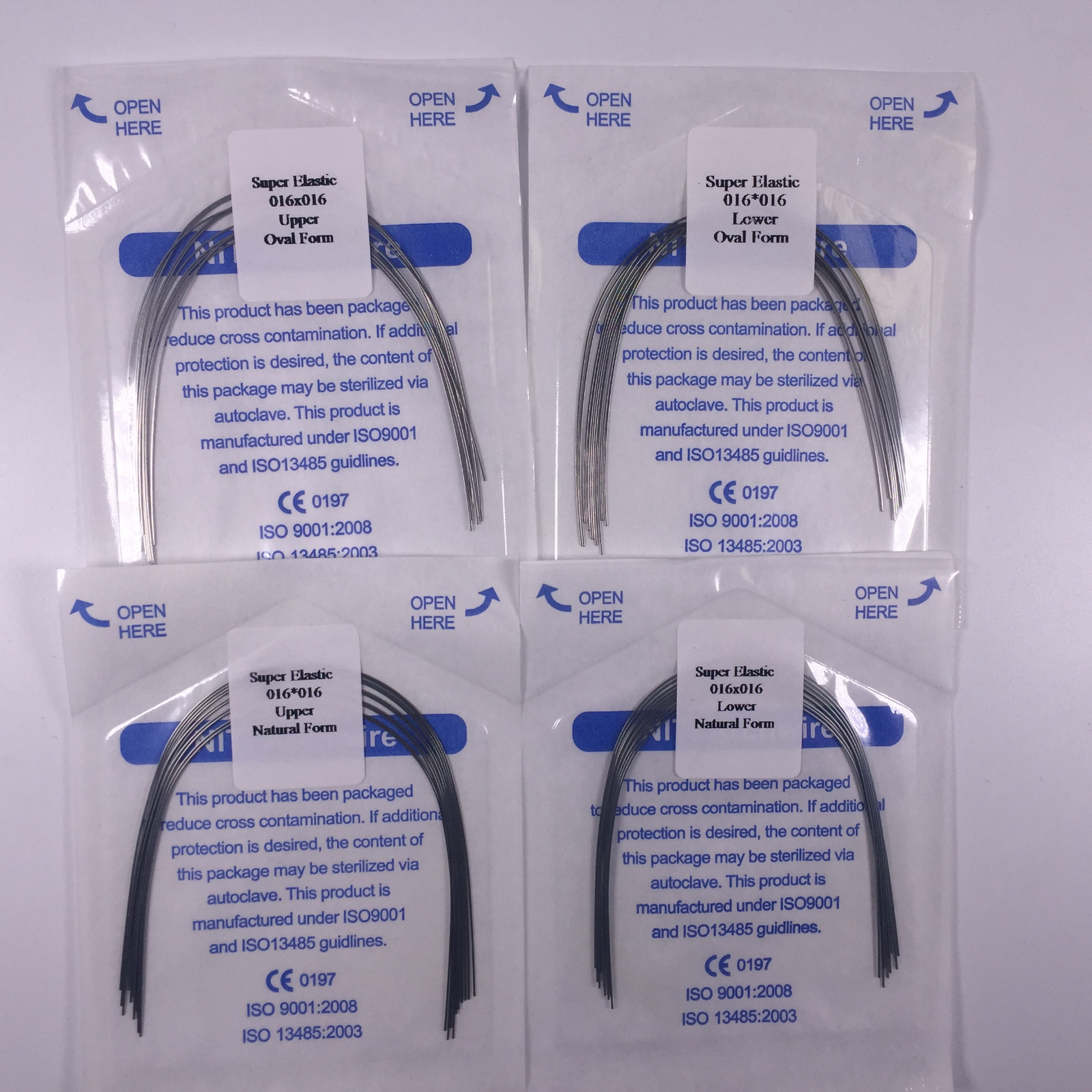5 Bags Dental Niti Super Elastic Arch Wires Rectangular Ortho Natural/Oval Form