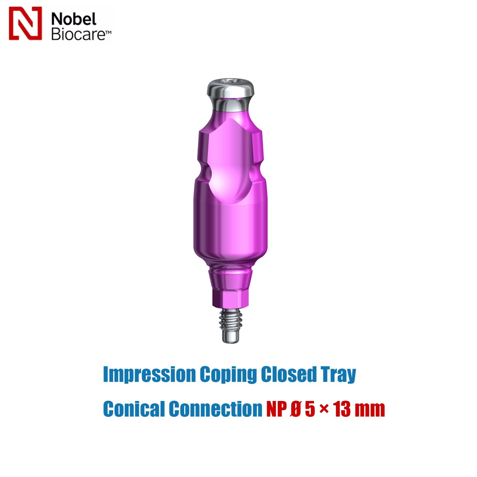 US Dental fits Nobel Biocare Active Impression Coping Transfer Closed Tray NP/RP