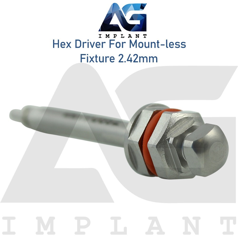 5 Dental Hex Driver For Mount-less Fixture 2.42mm L10mm / 15mm Stainless Steel