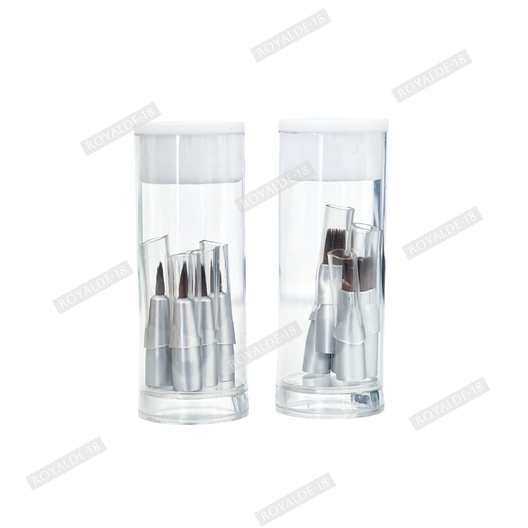 Dental Brush Pen Replaceable Brushes Tips Straight Curved Head Mini Micro Brush