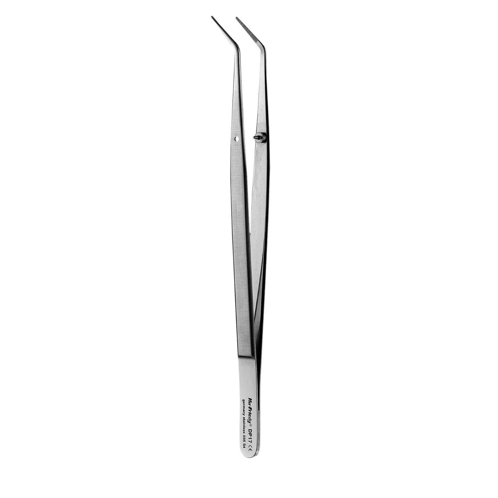 Hu-Friedy #17 Stainless Steel Cotton & Dressing Pliers with a serrated tip