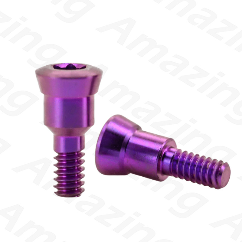 RC Dental Closure Screw RC Healing Cap Abutment Height 0/0.5mm Fits ITI Purple